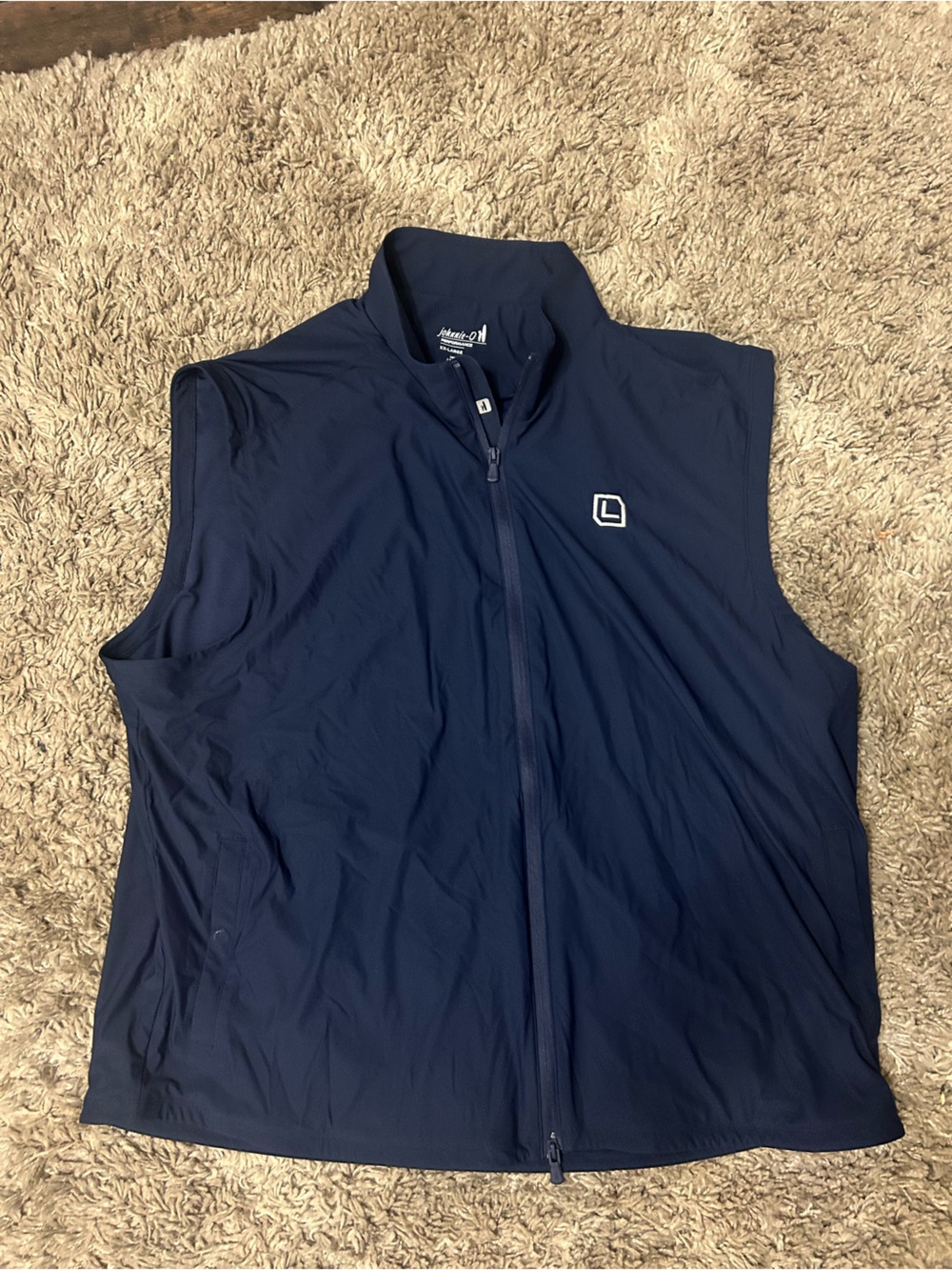 Johnnie-0 Flex Stretch Performance Vest Navy Blue Full Zip XXL